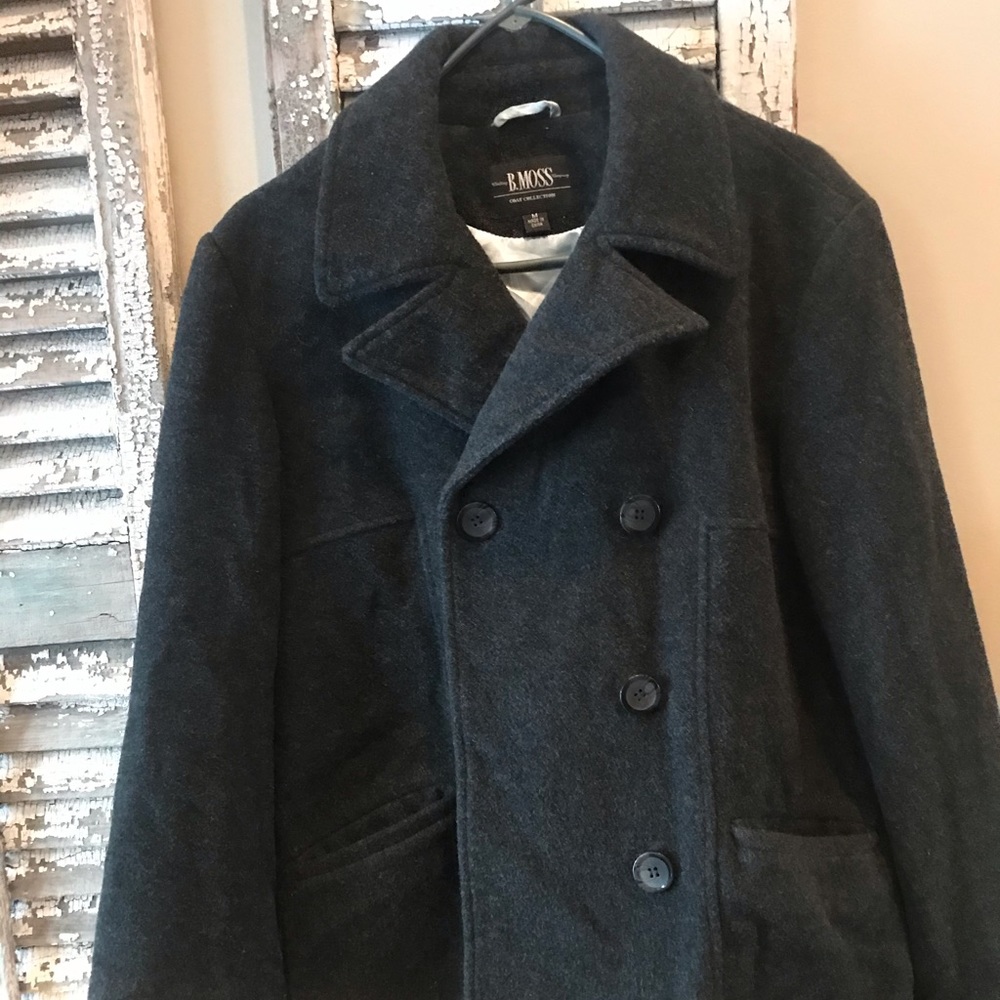 Gray Pea Coat size Medium